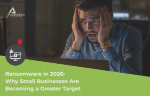 Read more about the article Ransomware small business attacks are rising fast. Learn what 2026 data says about why you’re a target — and what actually reduces the risk.